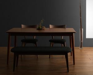 【新商品】組立設置付き モダンデザインダイニング Le qualite ル・クアリテ 4点セット(テーブル+チェア2脚+ベンチ1脚) W150 送料無料