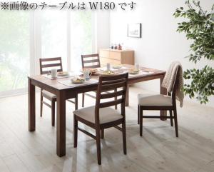 総無垢材ワイドダイニング Cursus クルスス 5点セット(テーブル+チェア4脚) ウォールナット PVC座 W160 送料無料