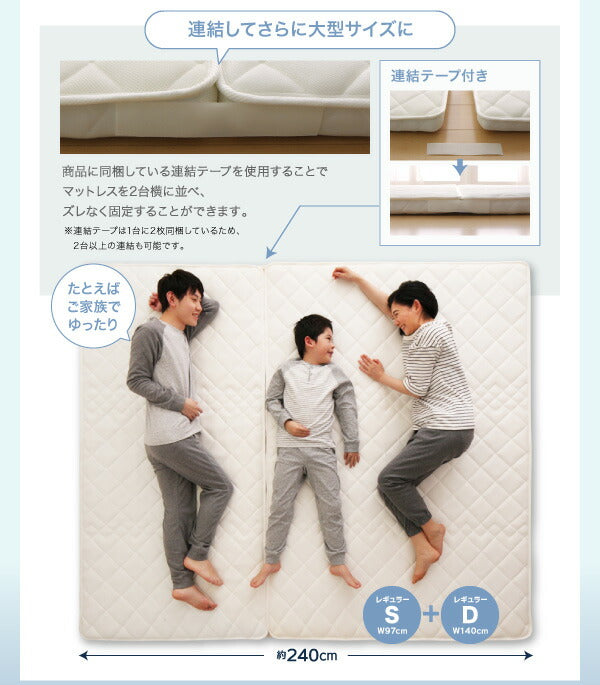 折りたたんで収納できる ポケットコイル入り 快眠 敷布団マットレス 薄型・軽量・高通気 EVA Air エヴァ エアー クイーン レギュラー丈 送料無料