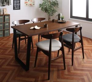 【新商品】組立設置付き ヴィンテージテイスト スチール脚ダイニングセット NIX ニックス 5点セット(テーブル+チェア4脚) W150 送料無料