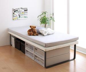 【新商品】親子ベッド Bene&Chic ベーネ&チック 薄型軽量ボンネルコイルマットレス付き 上段ベッド シングル 送料無料