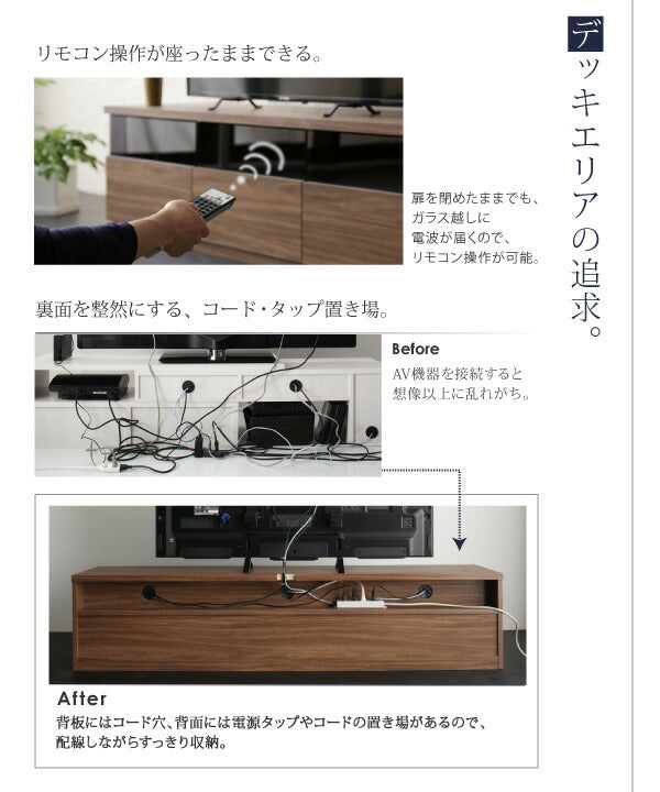 【新商品】リビングボードが選べるテレビ台シリーズ TV-line テレビライン 3点セット(テレビボード+フラップチェスト×2) 幅180 送料無料