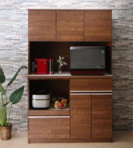 【新商品】大型レンジ対応 キッチン家電が使いやすい高さに置けるハイカウンター93cmキッチンボード Hugo ユーゴー 幅117 送料無料