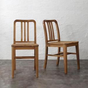 【新商品】オーク材 ヴィンテージデザイン ダイニング Dryden ドライデン ダイニングチェア 2脚組 送料無料