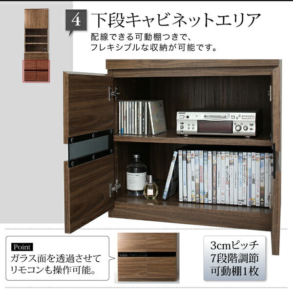 【新商品】ハイタイプテレビボードシリーズ Glass line グラスライン キャビネット 家電収納 送料無料