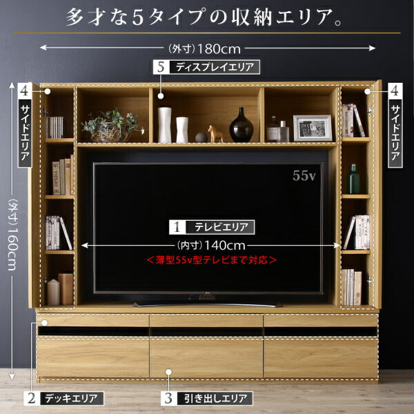 55型対応ハイタイプテレビボード TITLE タイトル 送料無料