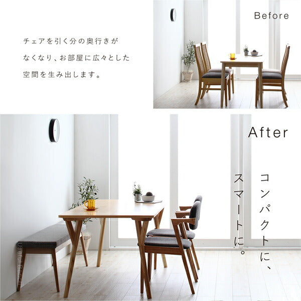 北欧ナチュラルモダンデザイン天然木ダイニングセット Wors ヴォルス 5点セット(テーブル+チェア4脚) W170 送料無料