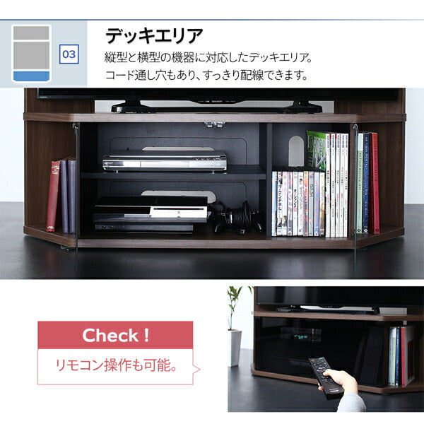 【新商品】ハイタイプコーナーテレビボード ガイド Guide 2点セット(テレビボード+キャビネット) 送料無料