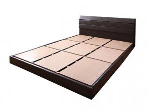 【新商品】親子で寝られる棚・コンセント付きレザー連結ベッド Familiena ファミリーナ ベッドフレームのみ ダブル 送料無料