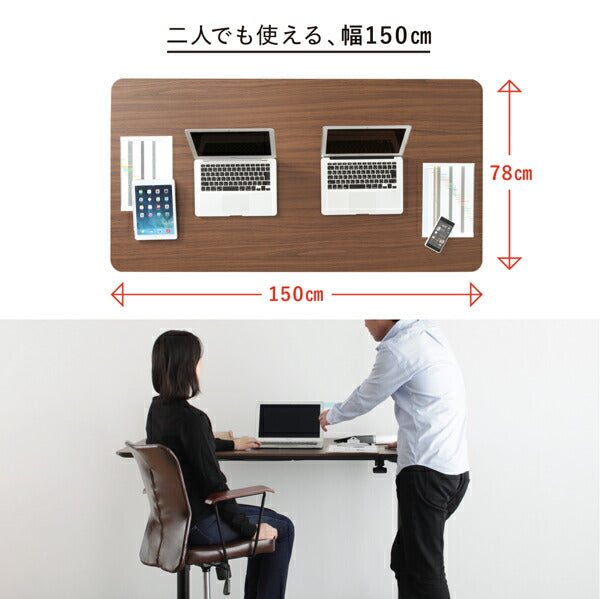 【新商品】ワンタッチで高さが変えられる スタンディングデスクセット GROWTHER グローサー オフィスチェア 1脚 送料無料