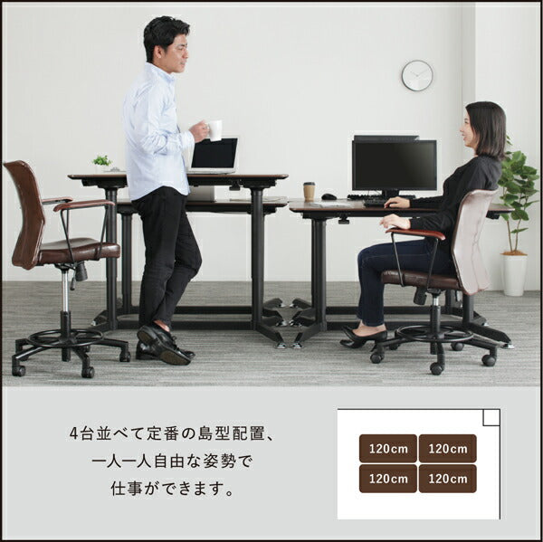 【新商品】ワンタッチで高さが変えられる スタンディングデスクセット GROWTHER グローサー オフィスチェア 1脚 送料無料