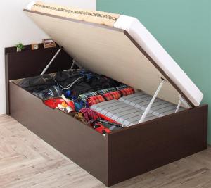 【新商品】組立設置付 アウトドア収納跳ね上げベッド Matterhorn マッターホルン 羊毛入りゼルトスプリングマットレス付き セミダブル 深さラージ 送料無料