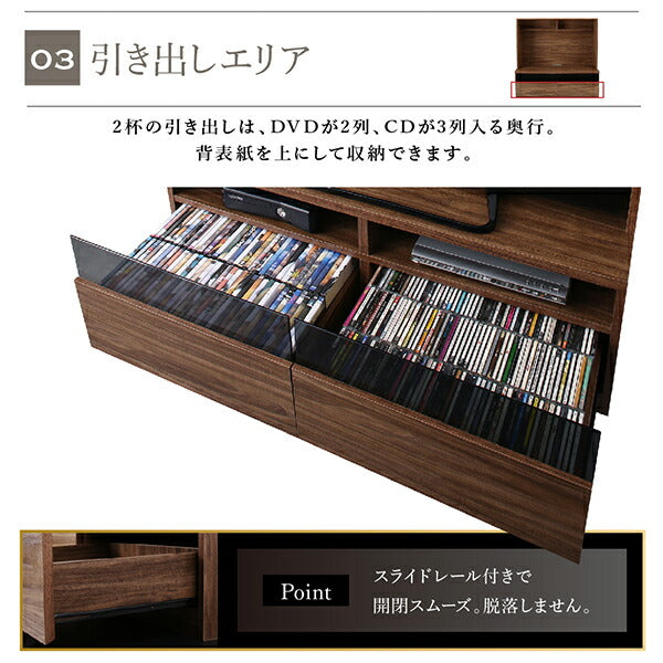 【新商品】ミドルタイプテレビボードシリーズ city sign シティサイン 2点セット(テレビボード+キャビネット) 木扉 送料無料