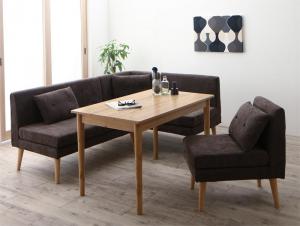 【新商品】組立設置付き 北欧デザインソファ リビングダイニングセット SLIVE スライブ 4点セット(テーブル+2Pソファ1脚+アームソファ1脚+1Pソファ1脚) 右アーム W115 送料無料