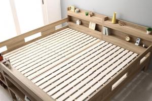 【新商品】組立設置付き 2段ベッドにもなるワイドキングサイズベッド Whentass ウェンタス ベッドフレームのみ フルガード ワイドK200 送料無料