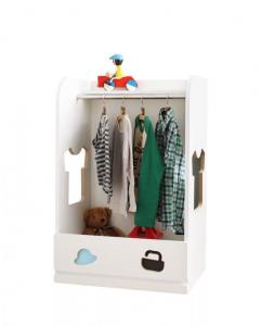 【新商品】落書きが消せる ホワイトキッズ収納シリーズ ハンガーラック 男の子向け 送料無料