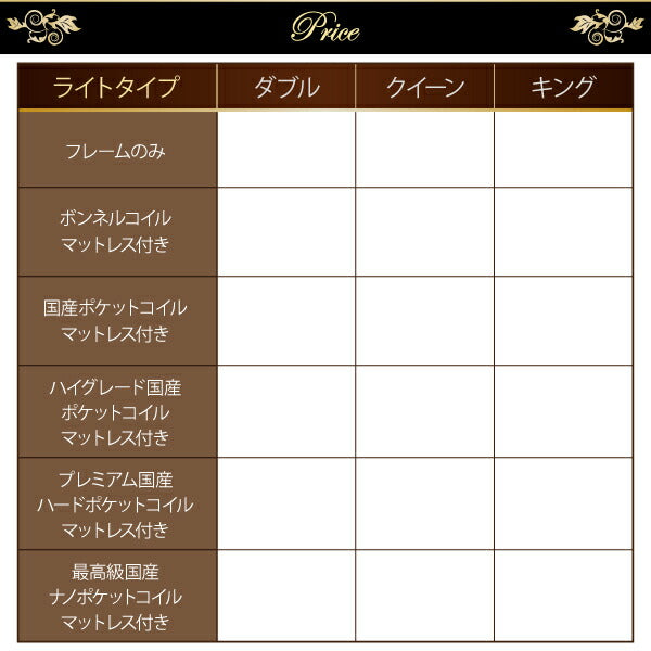 【新商品】高級ウォルナット材ワイドサイズ収納ベッド Fenrir フェンリル プレミアム国産ハードポケットコイルマットレス付き ライトタイプ ダブル レギュラー丈 送料無料
