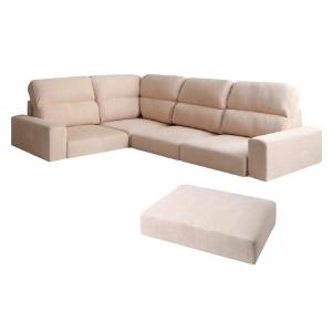 【新商品】フロアコーナーソファ Leeble リーブル ソファ&オットマンセット ハイタイプ 3.5P 送料無料