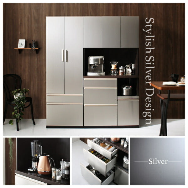 【新商品】開梱設置サービス付き 日本製完成品 奥行40cm スタイリッシュキッチン収納シリーズ レンジ台 送料無料