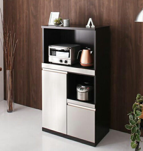 【新商品】開梱設置サービス付き 日本製完成品 奥行40cm スタイリッシュキッチン収納シリーズ レンジ台 送料無料