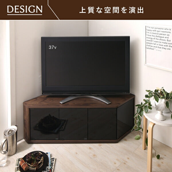 【新商品】角度調節可能 隠しキャスター付き ハーフコーナーテレビボード Cornerα コーナーアルファ 幅115 送料無料