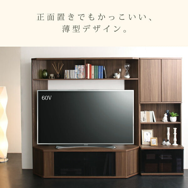 【新商品】ハイタイプコーナーテレビボード コーナープラス Corner+ 2点セット(テレビボード+キャビネット) 209 161 40.3 送料無料