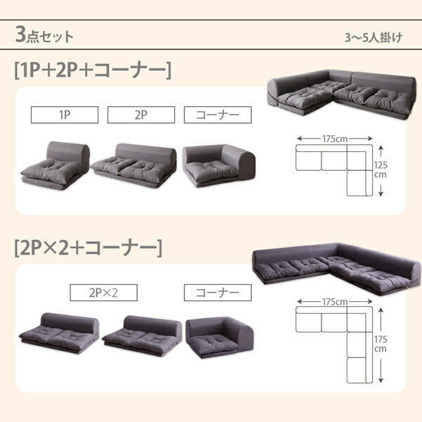 【新商品】フロアコーナーソファ Populs ポプルス 2P 送料無料