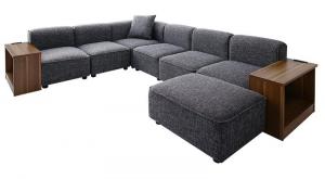 【新商品】レイアウト自由自在大型L字モダンデザインコーナーソファ ELTREAT エルトリート ソファ&サイドテーブルセット 幅250cm 送料無料