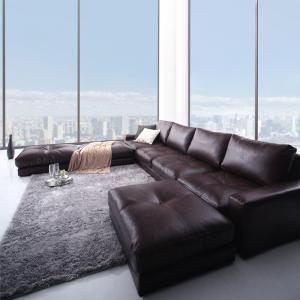 【新商品】レイアウト自由 家族でリビングを囲める大型コーナーカウチソファ La fayette ラ・ファイエット ソファ&オットマン ダブルコーナータイプ 幅270cm 送料無料