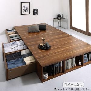 【新商品】衣装ケースも入る大容量デザイン収納ロングサイズベッド Daryl-long ダリル・ロング 引き出しなし セミダブル ロング丈 送料無料