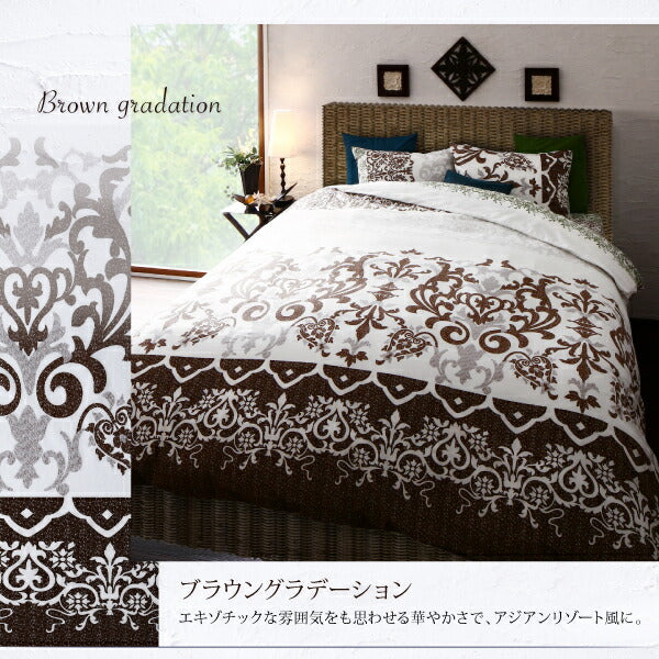 【新商品】綿100%やわらか肌触りのしわになりにくい リゾートデザインカバーリング Brise de mer series La mer ラメール ベッド用ボックスシーツ シングル 送料無料