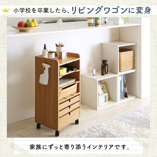 【新商品】リビングワゴンにもなるランドセルラック 送料無料