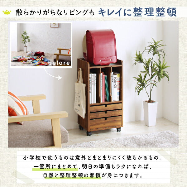 【新商品】リビングワゴンにもなるランドセルラック 送料無料