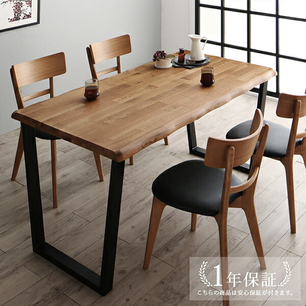 【新商品】組立設置付き 天然木オーク無垢材モダンデザインダイニング Cartysue カーティス 4点セット(テーブル+チェア2脚+ベンチ1脚) W120 送料無料