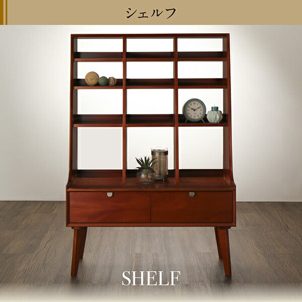 【新商品】天然木マホガニー材 北欧ヴィンテージ風リビング収納シリーズ Zinole ジノレ サイドテーブル W40 送料無料