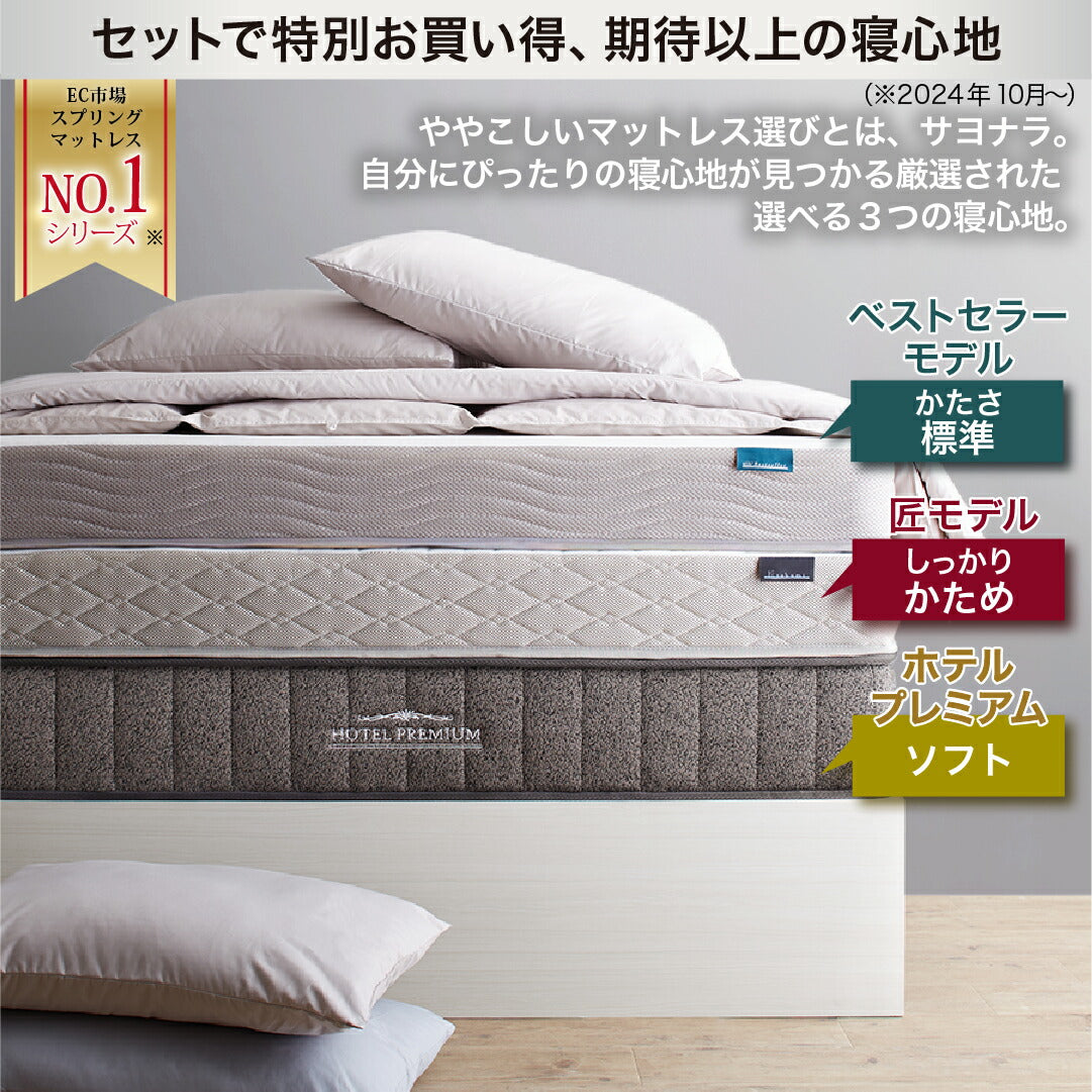 【新商品】組立設置付き ベッド 棚コンセント 収納付き Ever X エヴァー エックス ベッドフレームのみ ダブル 送料無料