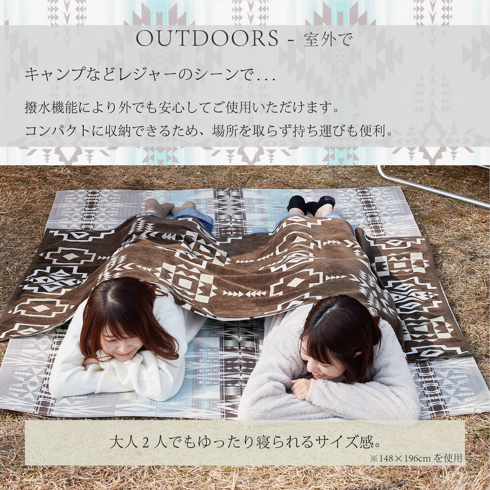 【新商品】折りたためて水拭きできるプレイマット エクスキリム アウトドアにも 148×196cm 送料無料