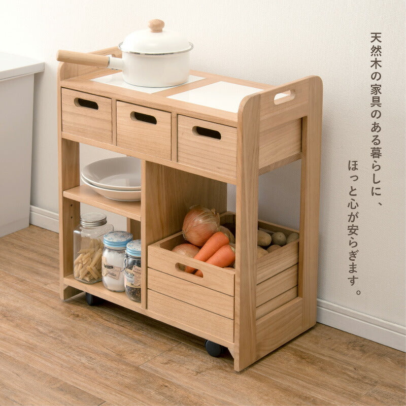 【新商品】キッチンワゴン 56×30×62cm 送料無料