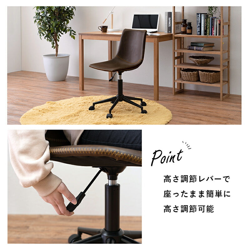 キャスター付き昇降チェア-LC 55×56×78~91~55cm 送料無料