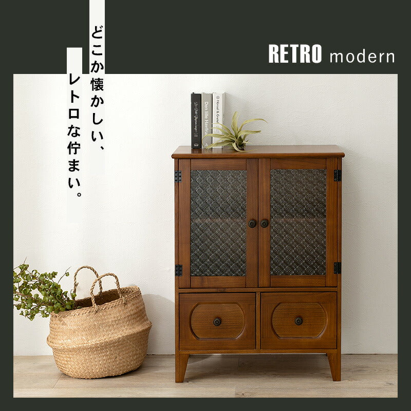 【新商品】キャビネット-MCC-レトロ 60×35×80cm 送料無料