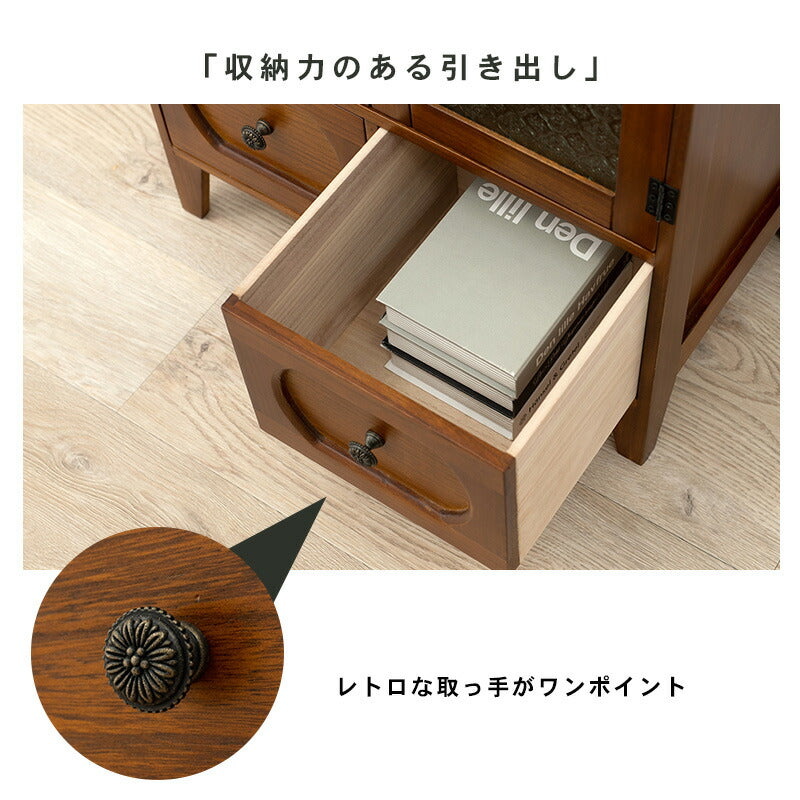 【新商品】キャビネット-MCC-レトロ 60×35×80cm 送料無料