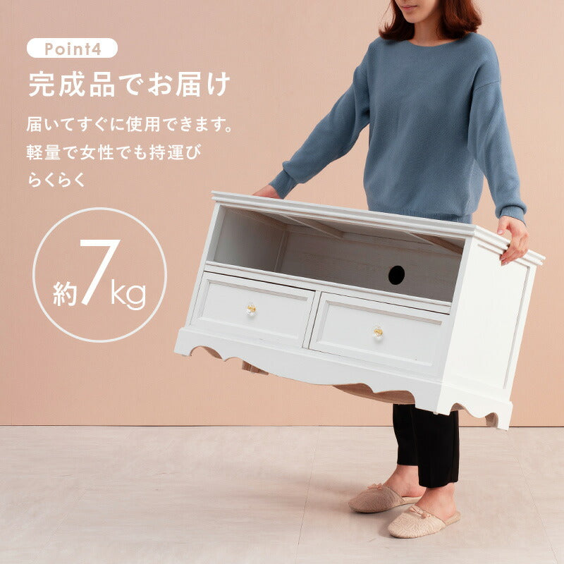 テレビ台-MTV-アンティーク調 80×33.5×42cm 送料無料