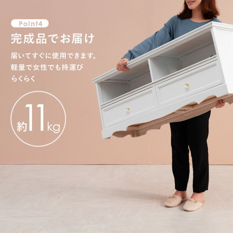 テレビ台-MTV-アンティーク調 110×33.5×42cm 送料無料