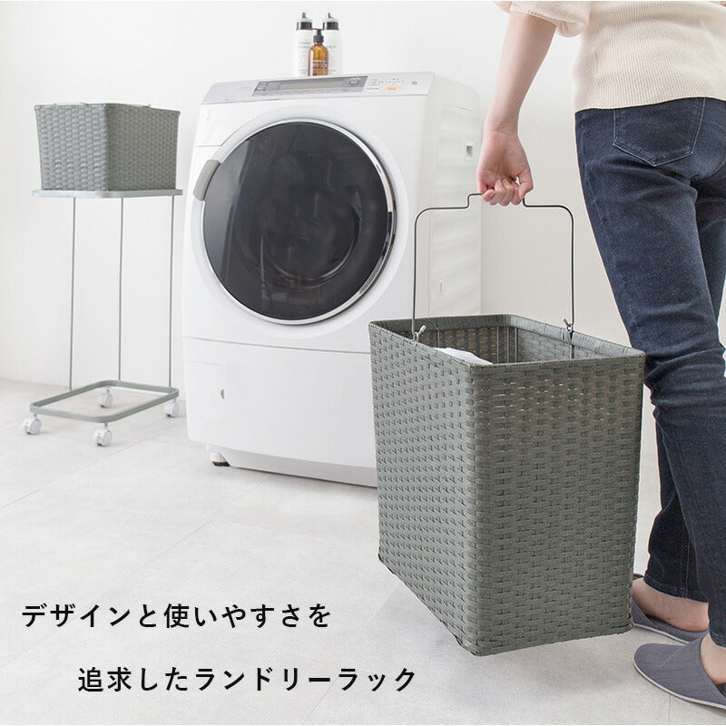 【新商品】ランドリーワゴン 2個タイプ 30×40×97cm 送料無料