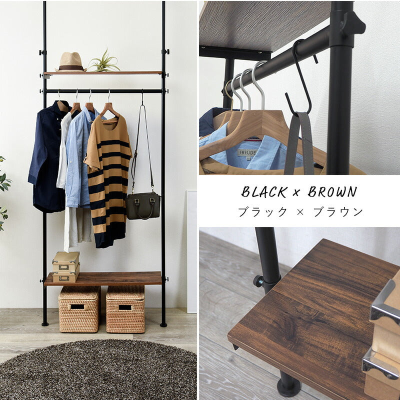 【新商品】突っ張りハンガーラック-KTR 90×24×187cm 送料無料