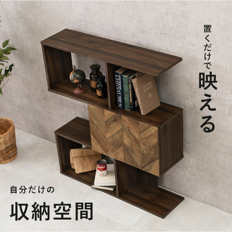 扉付きオープンラック-RCC/3段タイプ ワイドタイプ 90×25.5×107.5cm 送料無料
