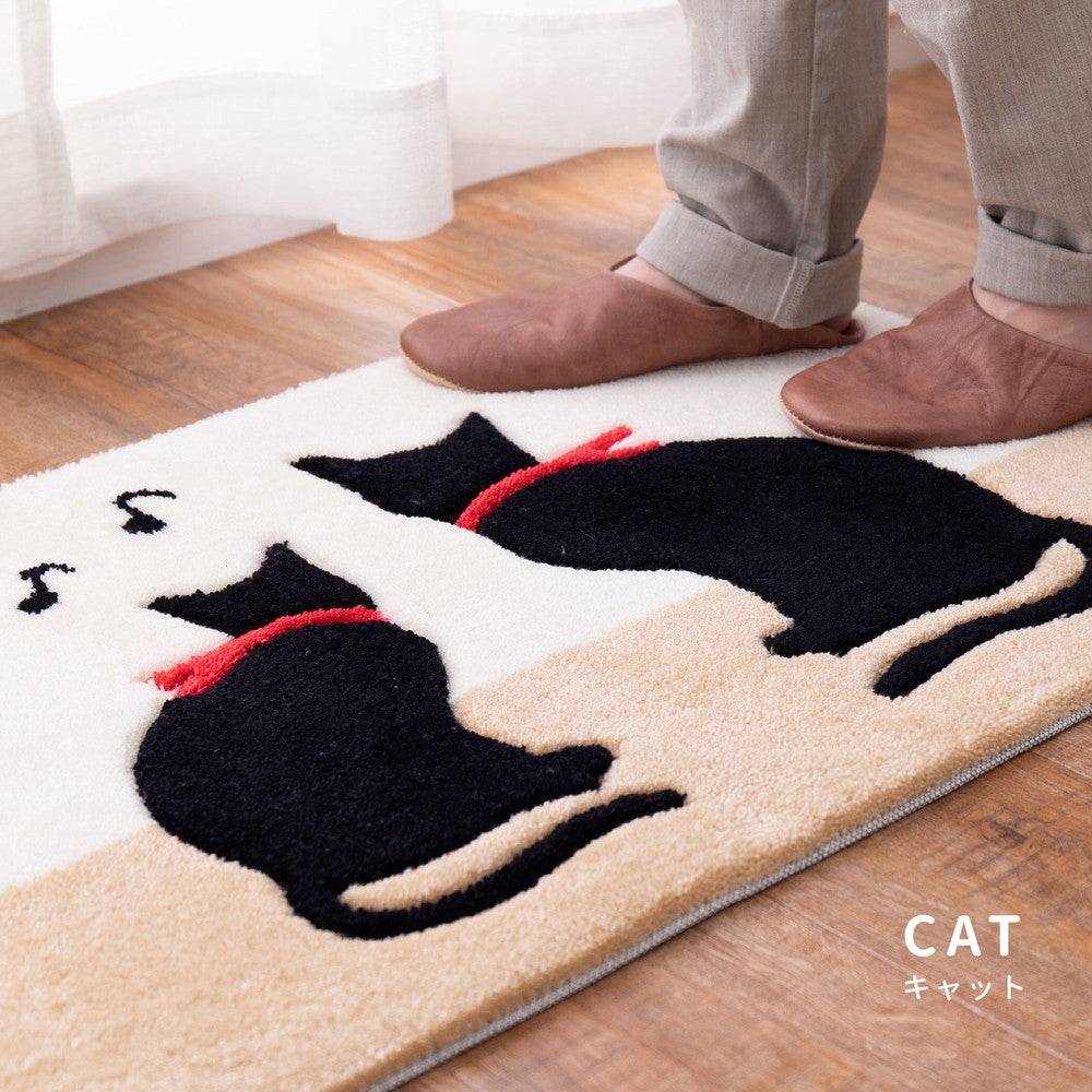 玄関マット キャット 45×75cm 送料無料