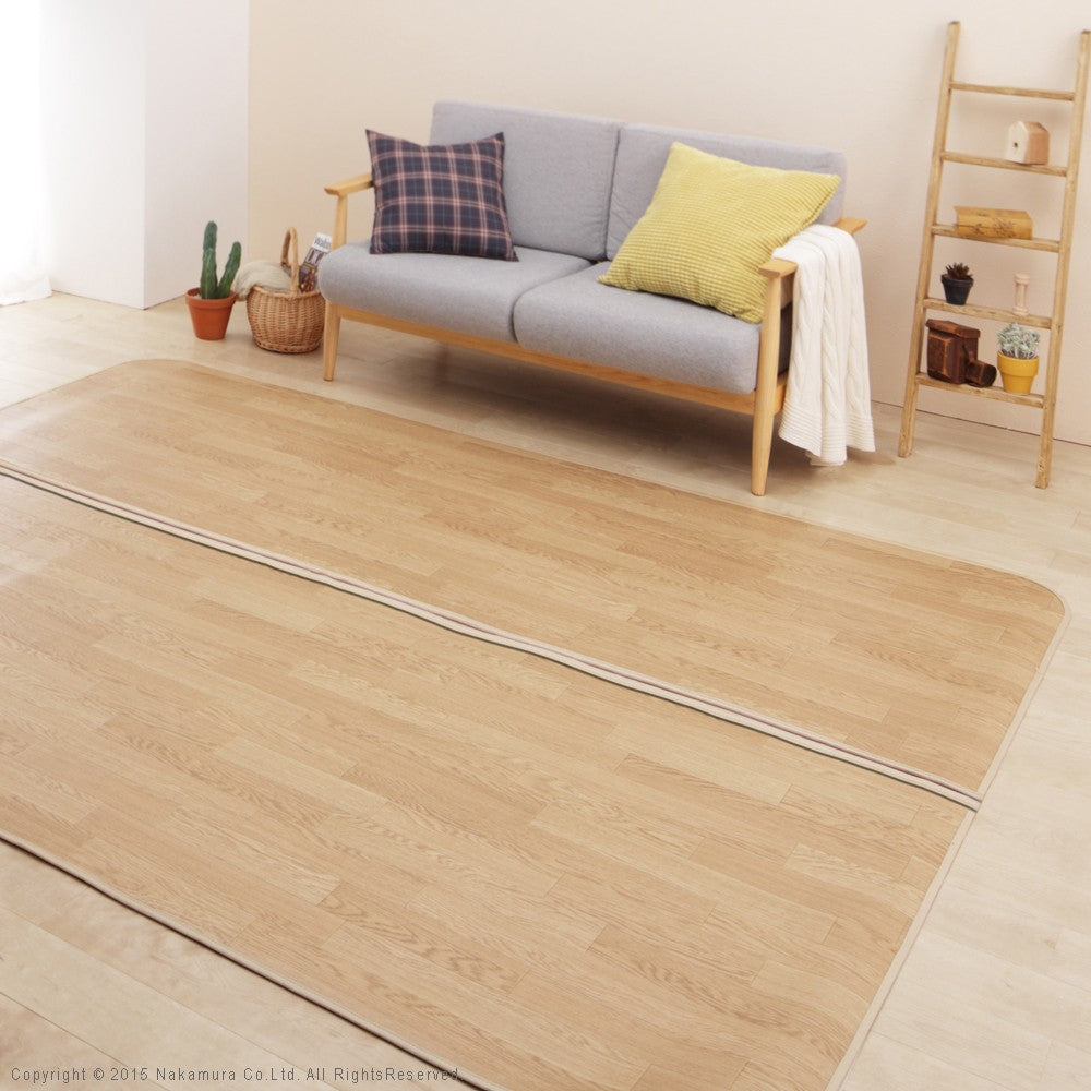 ホットカーペット カバー 木目調ホットカーペットカバー 3畳用 250x198 カバーのみ 防水