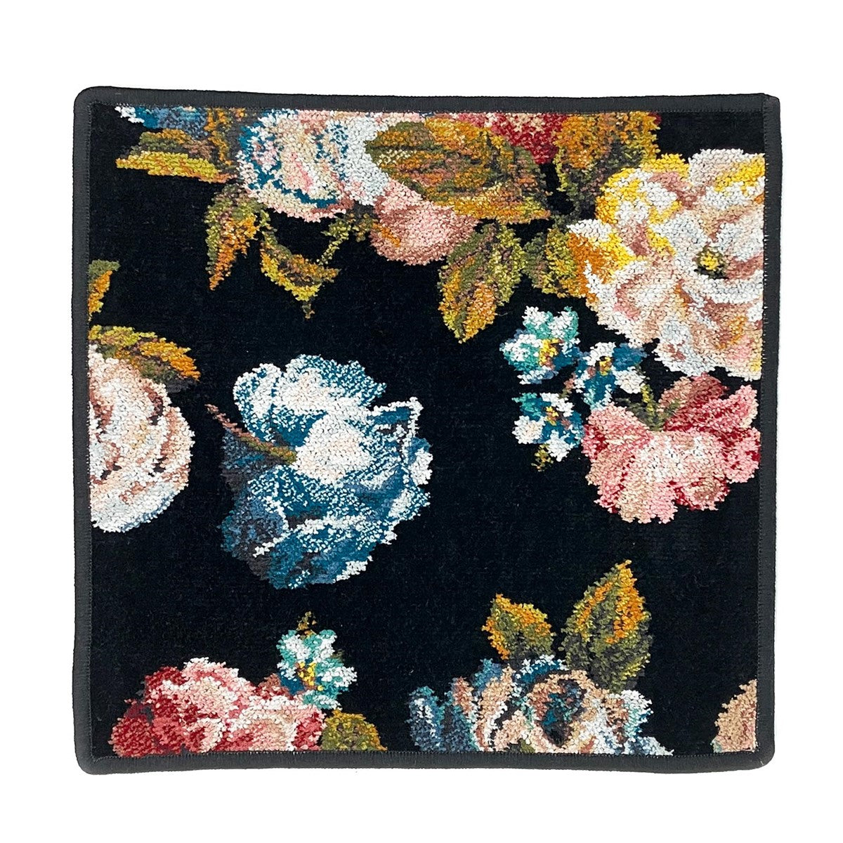 【正規品】 フェイラー FEILER ハンカチ コットン 30cm ハンドタオル フラワー 花柄 Rose dream 10 black 送料無料