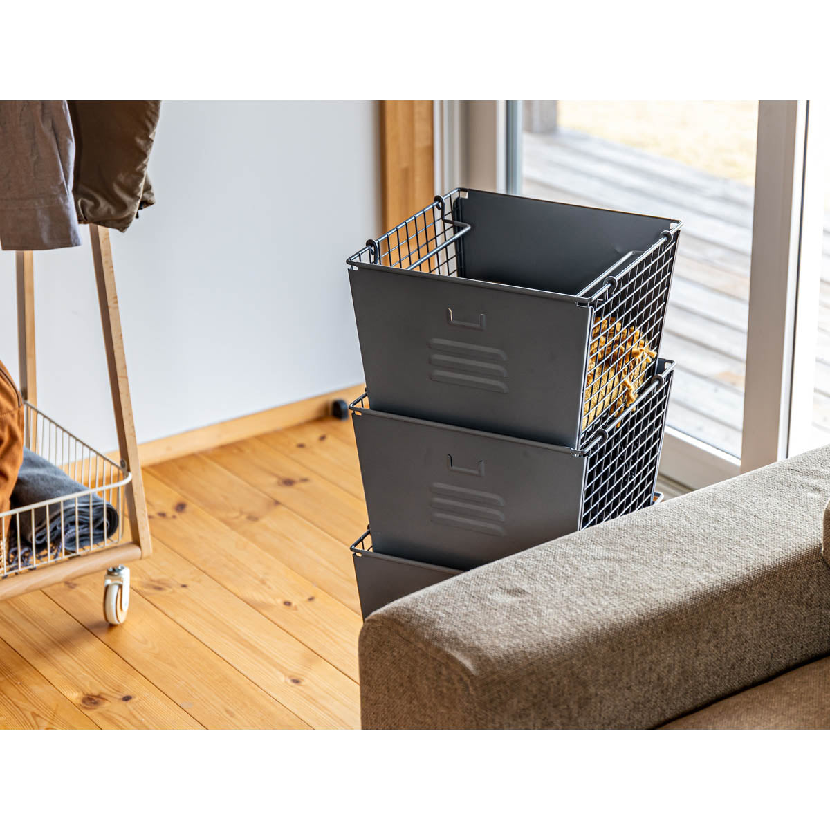 3段 スタッキング ボックスセット W310×D300×H695mm